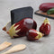 Peper- en Zoutvat Versa Keramisch Dolomite Aubergine 8,5 X 5,3 X 5,1 CM