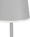 EGLO Mannera-L - Staande lamp - Oplaadbaar tot 47 uur - Draadloos - Dimbaar - Grijs/Wit - H 140 cm - Ø 16 cm
