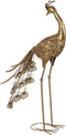 Decoratieve figuren Gouden Pauw 50 x 30 x 85 cm