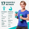FITAGE LED Weegschaal - Digitale Personenweegschaal - 17x Lichaamsanalyse - Wit