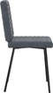 vidaXL - Eetkamerstoelen - 2 - st - fluweel - donkergrijs