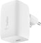 Belkin Boost Charge - 60W USB-C PD GaN oplader - Ultracompact en snel - Wit