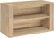 vidaXL - Schoenenrek - 75x35x45 - cm - bewerkt - hout - sonoma - eikenkleurig