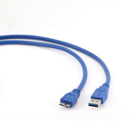 Gembird CCP-mUSB3-AMBM-0.5M - USB A/Micro B kabel - 0.5 meter - Blauw