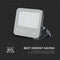 V-TAC VT-4455 - LED Schijnwerper 50W - 6750 Lumen - IP65 Waterdicht - Zwart - 4000K