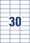 Avery Zweckform 3489, Universele etiketten, Ultragrip, wit, 100 vel, 30 per vel, 70 x 29,7 mm