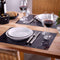 Westmark Marmor - Placemat Set - 4-delig - Zwart - 43,5 x 30 cm (4 stuks)