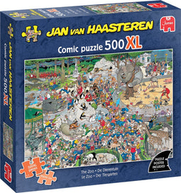 Jan van Haasteren 500XL - Puzzel - De Dierentuin - XL formaat puzzelstukjes (500 stuks)