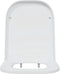 vidaXL - Snelle - Afneembare - Toiletbril - met - Zachte - Sluiting - Duroplast - Wit