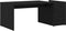 vidaXL - Salontafel - Zwart - Eikenhout - 90x45x35 - cm - Gelaagd - Hout