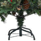 vidaXL - Kerstboom - met - LED - en - dennenappels - 120 - cm - PVC - en - PE - groen