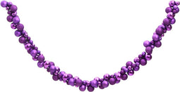 vidaXL - Kerstslinger - ballen - 175 - cm - polystyreen - paars