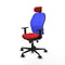 Piqueras y Crespo 1D036N2 - Bureaustoel - Verstelbare hoogte hoofdsteun - Rood