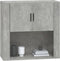 vidaXL - Wandkast - 80x33x80 - cm - bewerkt - hout - betongrijs