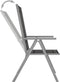 vidaXL - Tuinstoelen - 4 - st - inklapbaar - textileen - zwart