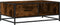 vidaXL - Salontafel - 90x57x35 - cm - bewerkt - hout - en - metaal - gerookt - eiken