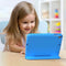 Tablet Hoes Kinderen Geschikt voor iPad 2 (2011) 9.7 inch /iPad 3 (2012) 9.7 inch / iPad 4 (2012) 9.7 inch - Kidsproof Backcover met handvat - Blauw