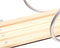 Slee met rugleuning - bordeauxrood - 111x35x90 cm - max 70 kg
