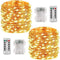LED lichtsnoer op batterij – 2 stuks 8M met afstandsbediening – 8 standen