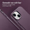 Accezz MagSafe Leather Backcover iPhone 15 - Echt leer - Verhoogde randen - Paars