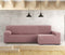 Hoes voor chaise longue met lange armleuning rechts Eysa JAZ Roze 180 x 120 x 360 cm