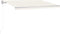 vidaXL - Luifel - automatisch - met - LED - en - windsensor - 450x350 - cm - crèmekleur