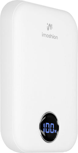imoshion MagSafe Powerbank 10000 mAh - Snellader 22.5W - Draadloos en bedraad opladen - Wit