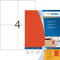 Herma 4397 - Etiketten A4 105x148mm - Veiligheidsrand - Rood