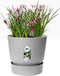 Elho Greenville Rond 40 - Grote Bloempot voor Buiten - Waterreservoir - Living Concrete - Ø 39 x H 36.8 cm