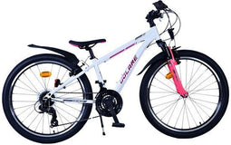 Volare XC Race - Kinderfiets 24 inch - 21 versnellingen - Wit/Roze