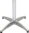 vidaXL Tuintafel 60x60x70 cm aluminium en HKC zilverkleurig