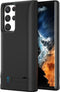 Lunso - Battery Power Case hoes - Geschikt voor Samsung Galaxy S22 Ultra - 5000 mAh - Zwart