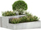 vidaXL - Tuinplanter - 100x100x50 - cm - Gegalvaniseerd - Staal