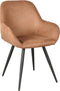 LABEL51 Fender Eetkamerstoel - Bruin - Microfiber