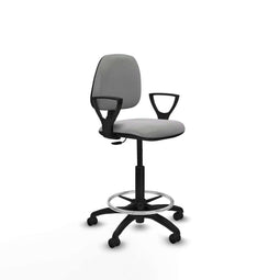 Piqueras y Crespo BFN01RF - Bureaustoel - Hoogteverstelbaar - Lichtgrijs