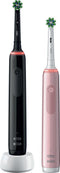 Oral-B Pro 3 - Elektrische Tandenborstel - 3 Poetsstanden - Zwart en Roze