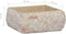 vidaXL - Gootsteen - 30x30x13 - cm - marmer - grijs