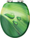vidaXL - Toiletbrillen - met - soft-close - deksel - 2 - st - waterdruppel - MDF - groen