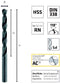 Alpen-Maykestag 0060100245100 - HSS Spiraalboor 2.45 mm - Precisiegeslepen - (10 stuks)