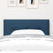 vidaXL - Hoofdbord - Knop - Aangepast - Blauw - 80 - cm - Stof