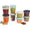 Béaba - Bewaarpotjes - Opbergdoosjes - 8 stuks - 4x 250ml + 4x 150ml - Blauw/groen