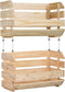 Opstapelbare Opbergbox Astigarraga 60 X 28,5 X 35,3 Cm Hout Pijnboom