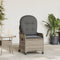 vidaXL - Ligbed - met - Kussen - Grijs - Poly - Rattan