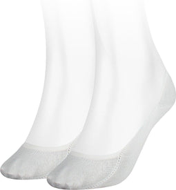 Tommy Hilfiger Regular Step - Dames Invisible sneakersok - 2 paar - Wit