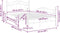 vidaXL - Bedframe - met lattenbodem - 120x200 cm - wit