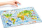 UNIDRAGON Houten Kinderpuzzel - Wereldkaart - 100 stukjes - 43x30 cm