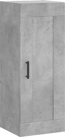 vidaXL - Wandkast - 34,5x34x90 - cm - bewerkt - hout - betongrijs