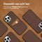 Accezz iPhone 13 Pro Max - Premium Leather Card Slot Backcover - Echt Nappa leer - Bruin