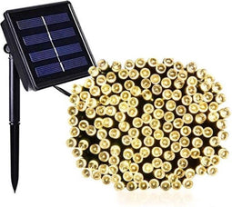 LUMI GARDEN Yogy Zonne-lichtslinger op zonne-energie - warm wit licht op zonne-energie - 200 LED - 1700 cm