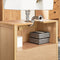 SoBuy Onderkast Voor Wastafel - 2 planken en 2 deuren - Max. 25KG - 60 x 35 x 60 cm - Houtkleur